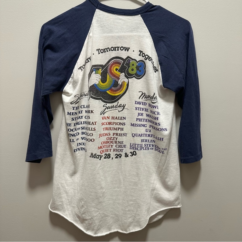 Vintage Original 1983 US Festival Rock Concert Tee Size Small - Picture 2 of 11